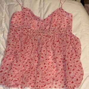 Gianni Bini Pink Patterned Camisole